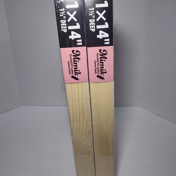 (2) Creative Mark Mimik 11x14” 1.5" Deep Recycled PET Cradled Canvas Panels NEW - Picture 3 of 6